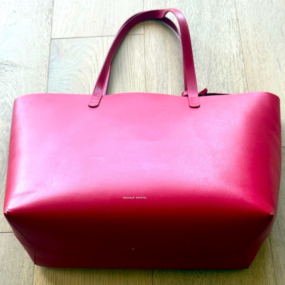 Mansur Gavriel Red Leather Tote